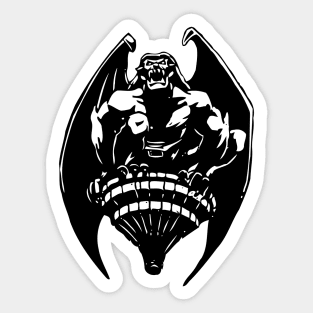 Gargoyles Goliath - Black and White Sticker